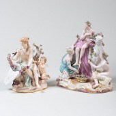 TWO MEISSEN PORCELAIN MYTHOLOG