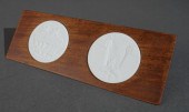 TWO MEISSEN PORCELAIN PLAQUES,