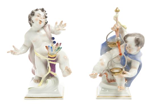 *Two Meissen Porcelain Zodiac