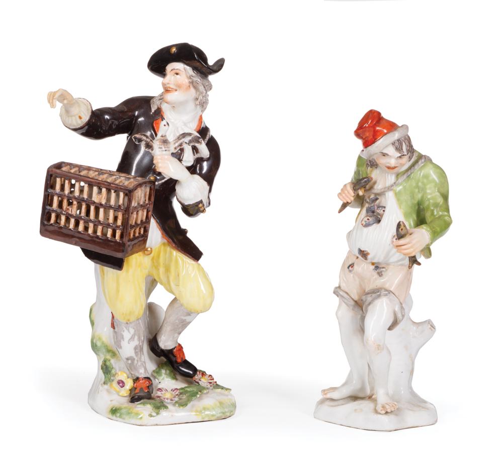 TWO MEISSEN-STYLE PORCELAIN