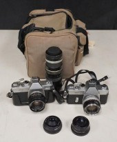 TWO MEMIYA/SEKOR 35MM SLR CAME