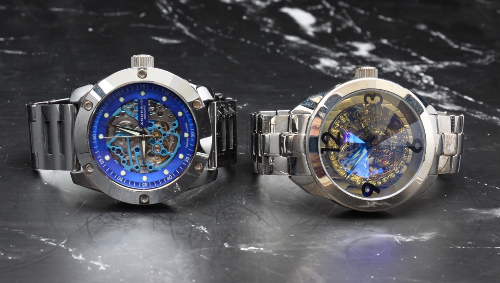 TWO MENS ANDROID AUTOMATIC WATCHES.