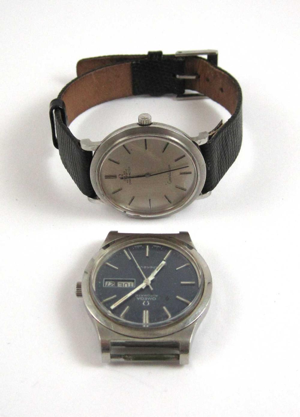 TWO MEN'S VINTAGE OMEGA WRIST