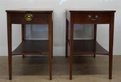 TWO MERSMAN MAHOGANY SIDE TABL