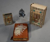 TWO METAL CLAD JEWISH BIBLESTw