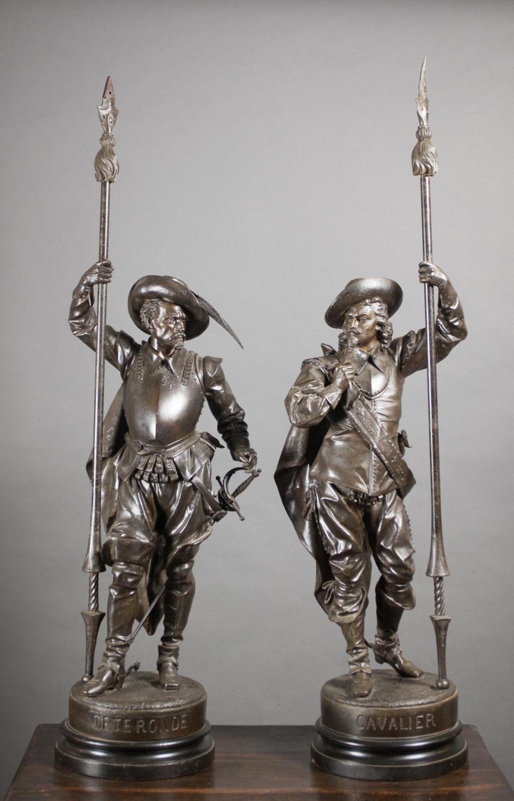 TWO METAL LANCER FIGURES, AFTER