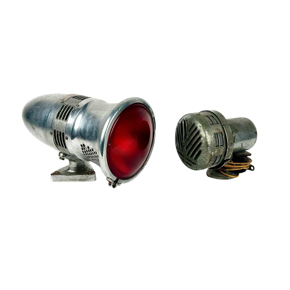 TWO METAL SIRENS 20TH CENTURY