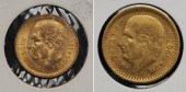 Two Mexican Gold Coins 5 pesos
