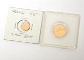 Two Mexican gold coins Compris
