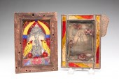 TWO MEXICAN RELIGIOUS PRINTS.