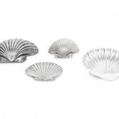Two Mexican Silver Scallop-For