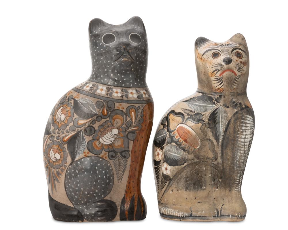 TWO MEXICAN TONALA POTTERY