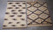 TWO MEXICAN WOOL RUGSTwo Mexic