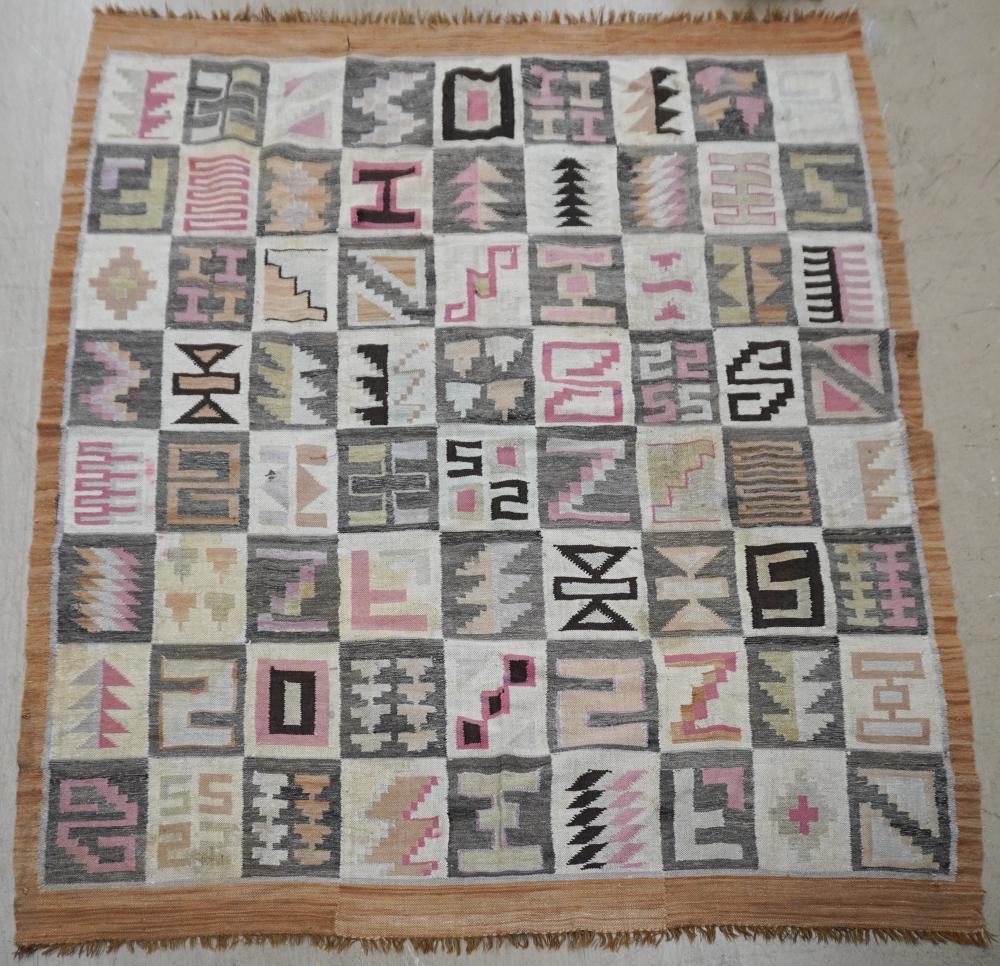 TWO MEXICAN WOVEN BLANKETSTwo