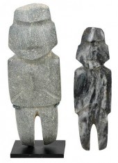 TWO MEZCALA STANDING FIGURESMe