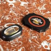 TWO MICROMOSAIC PAPERWEIGHTSTh