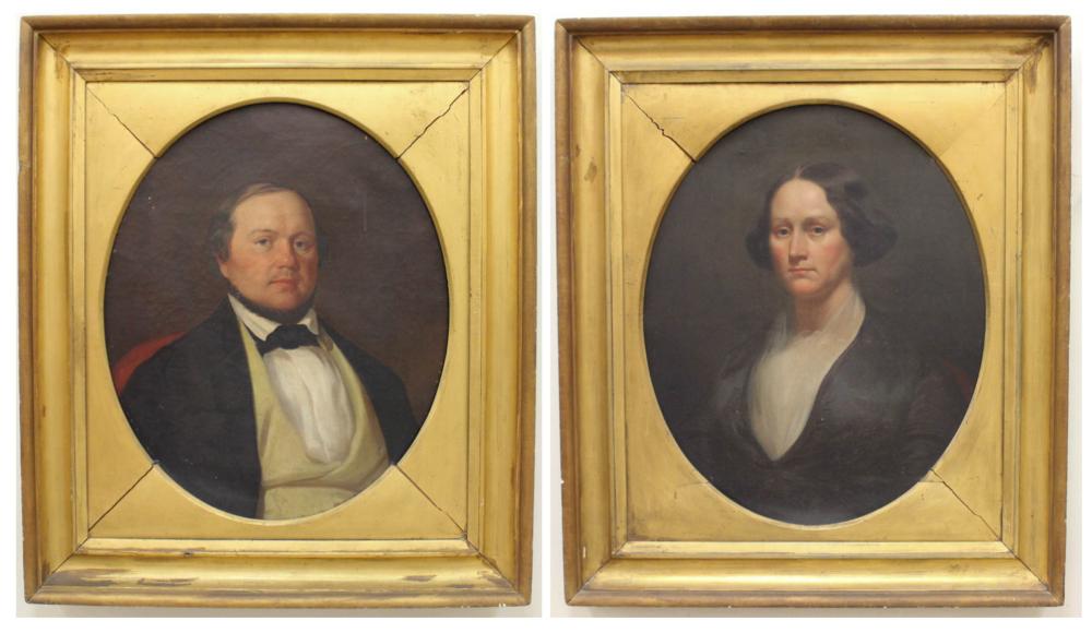 TWO MID-19TH CENTURY OILS ON