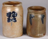 TWO MID-ATLANTIC STONEWARE JAR