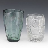 TWO MID CENTURY MODERN ART GLA