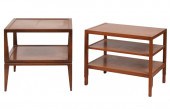 TWO MID-CENTURY MODERN END TAB