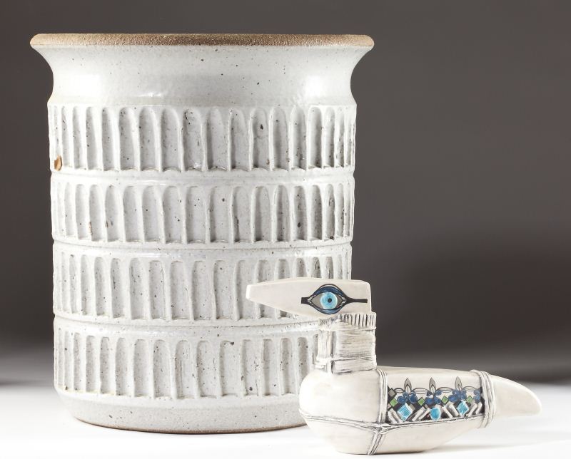 Two Mid Century Modern Pottery