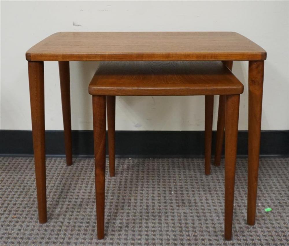 TWO MID-CENTURY MODERN STYLE TEAK