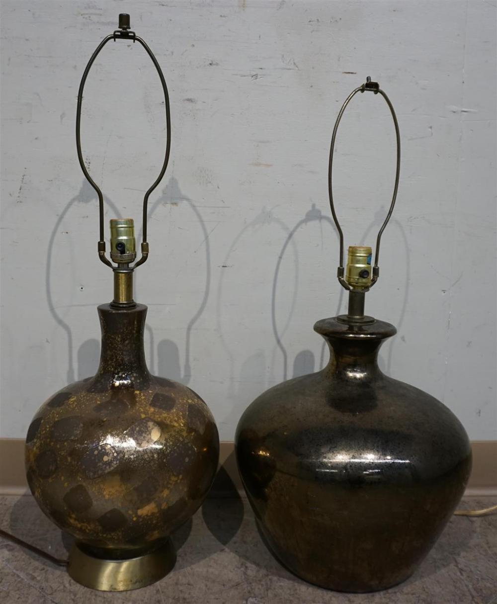 TWO MID-CENTURY MODERN TABLE LAMPS,