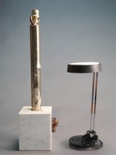 TWO MID-CENTURY MODERN TABLE L
