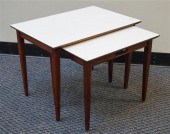 TWO MID-CENTURY MODERN TEAK FO
