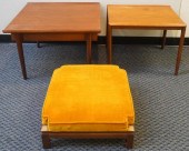 TWO MID-CENTURY MODERN WALNUT