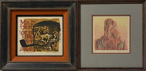 TWO MID-CENTURY PRINTSTwo