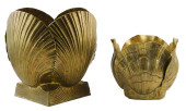 TWO MID-CENTURY SHELL-FORM BRA