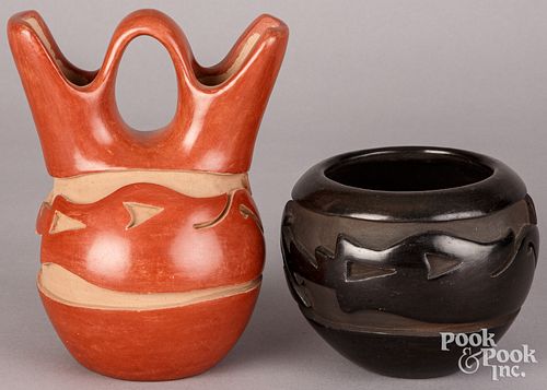 TWO MIDA TAFOYA, SANTA CLARA INDIAN