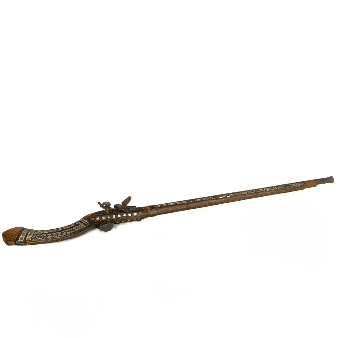 TWO MIDDLE EAST JEZAIL RIFLES