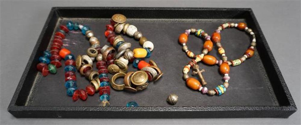 TWO MIDDLE EASTERN BEADED