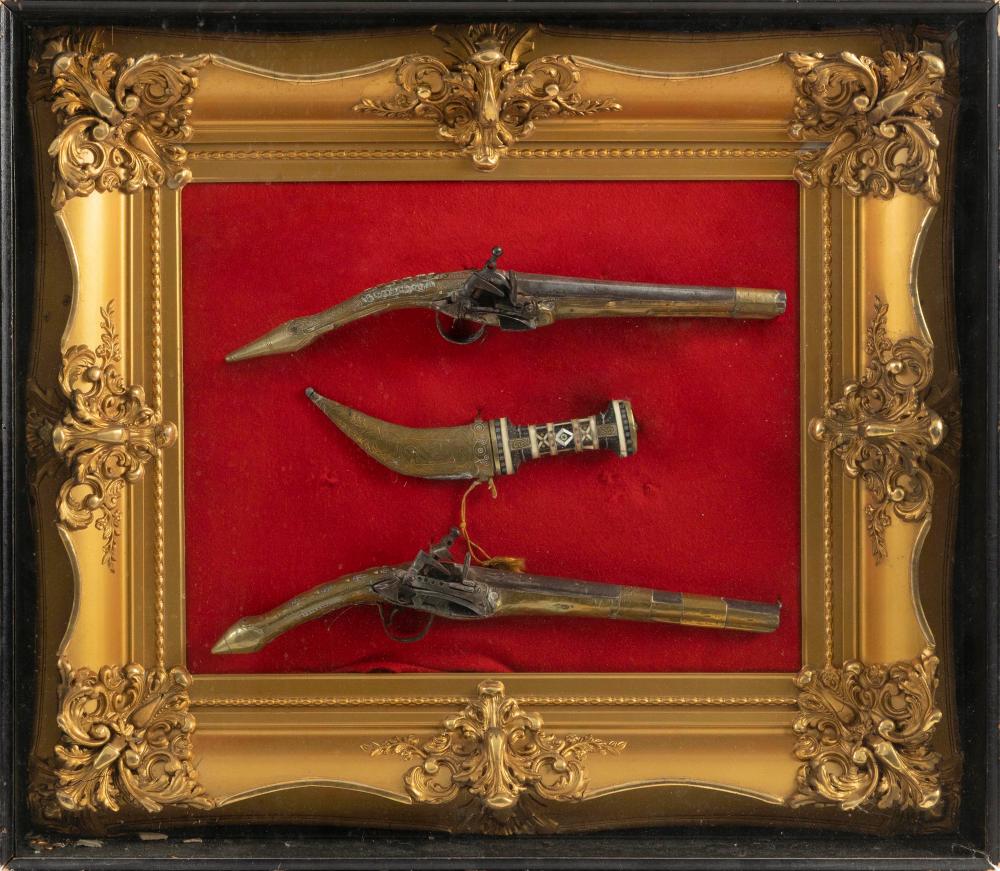 TWO MIDDLE EASTERN PISTOLS AND A