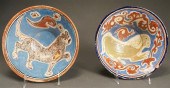 TWO MIDDLE EASTERN POLYCHROME