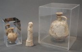 TWO MIDDLE EASTERN POTTERY JUG