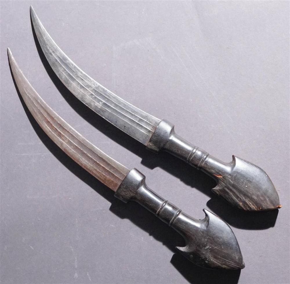 TWO MIDDLE EASTERN WOOD HANDLE