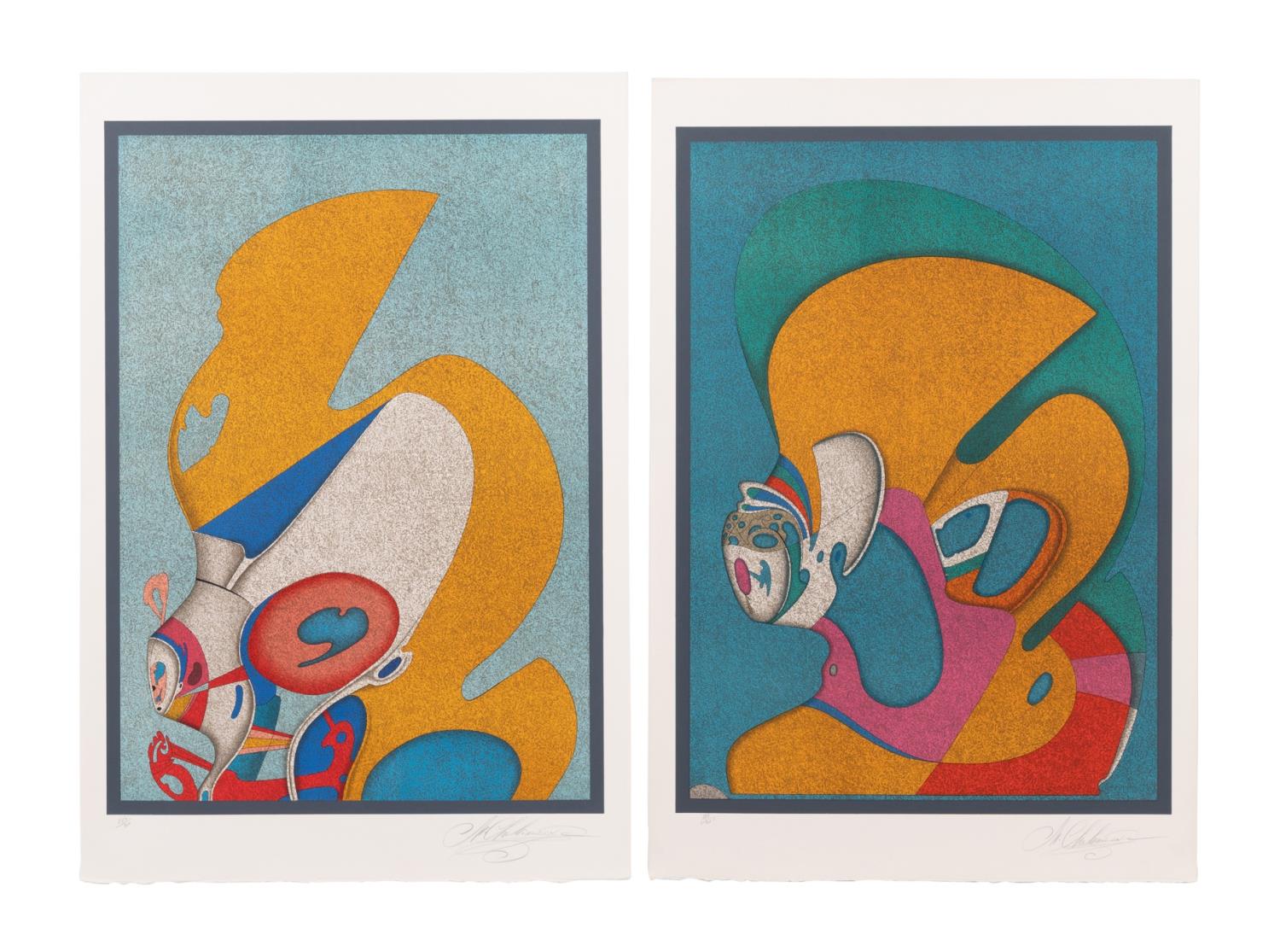 TWO MIHAIL CHEMIAKIN UNFRAMED
