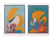TWO MIHAIL CHEMIAKIN UNFRAMED