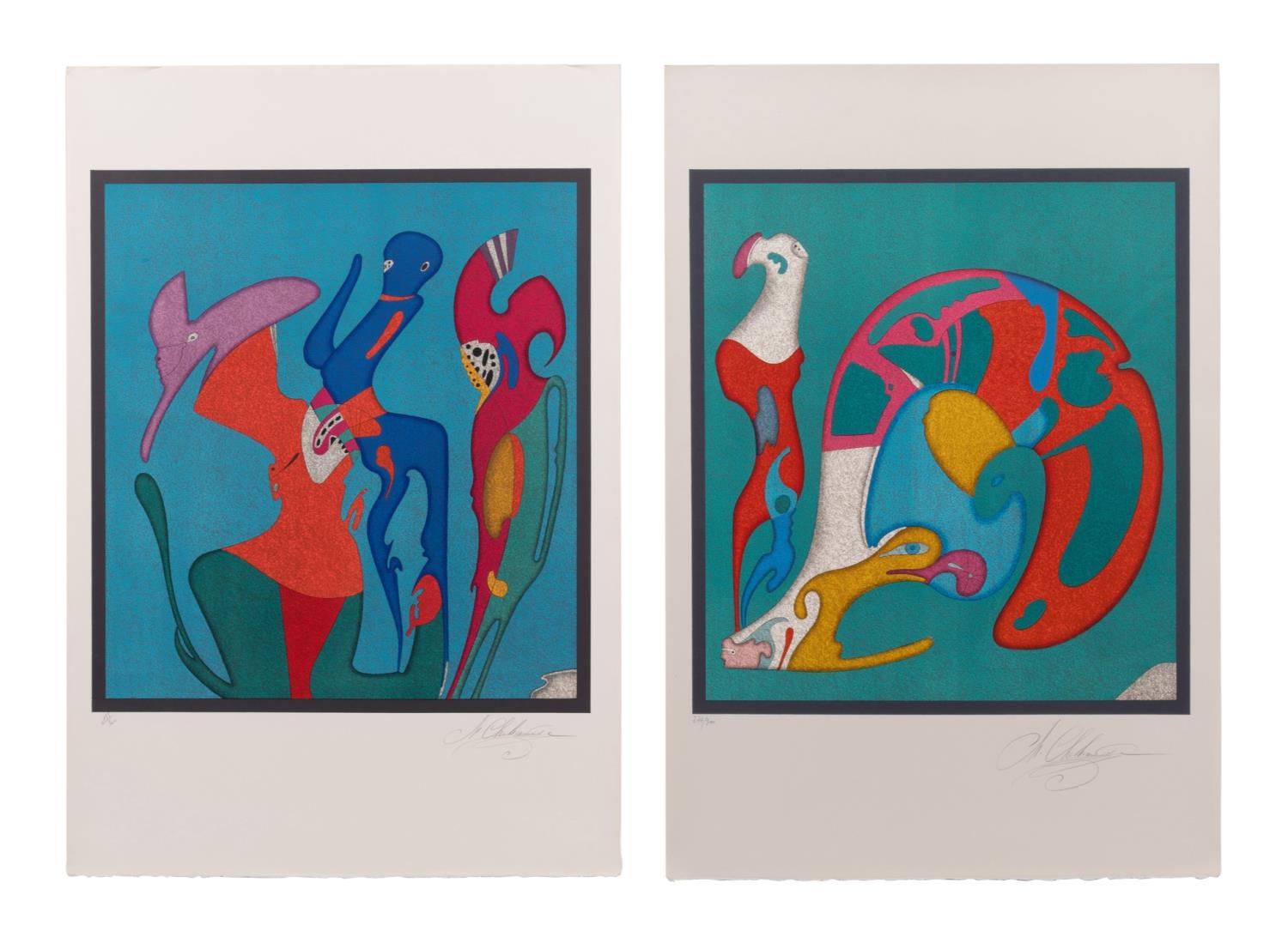TWO MIHAIL CHEMIAKIN UNFRAMED