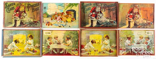 TWO MILTON BRADLEY SANTA CLAUS