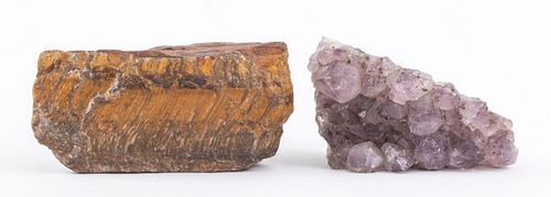 TWO MINERAL SPECIMENS COMPRISING