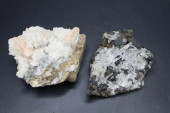 TWO MINERAL SPECIMENS, PINK DO
