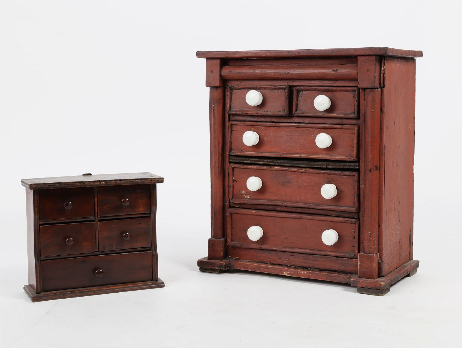 TWO MINIATURE AMERICAN PAINTED