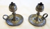 TWO MINIATURE AMERICAN PEWTER