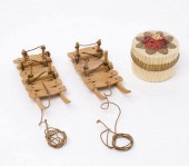 TWO MINIATURE GRENFELL SLEDGES