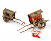 TWO MINIATURE JAPANESE MODELS