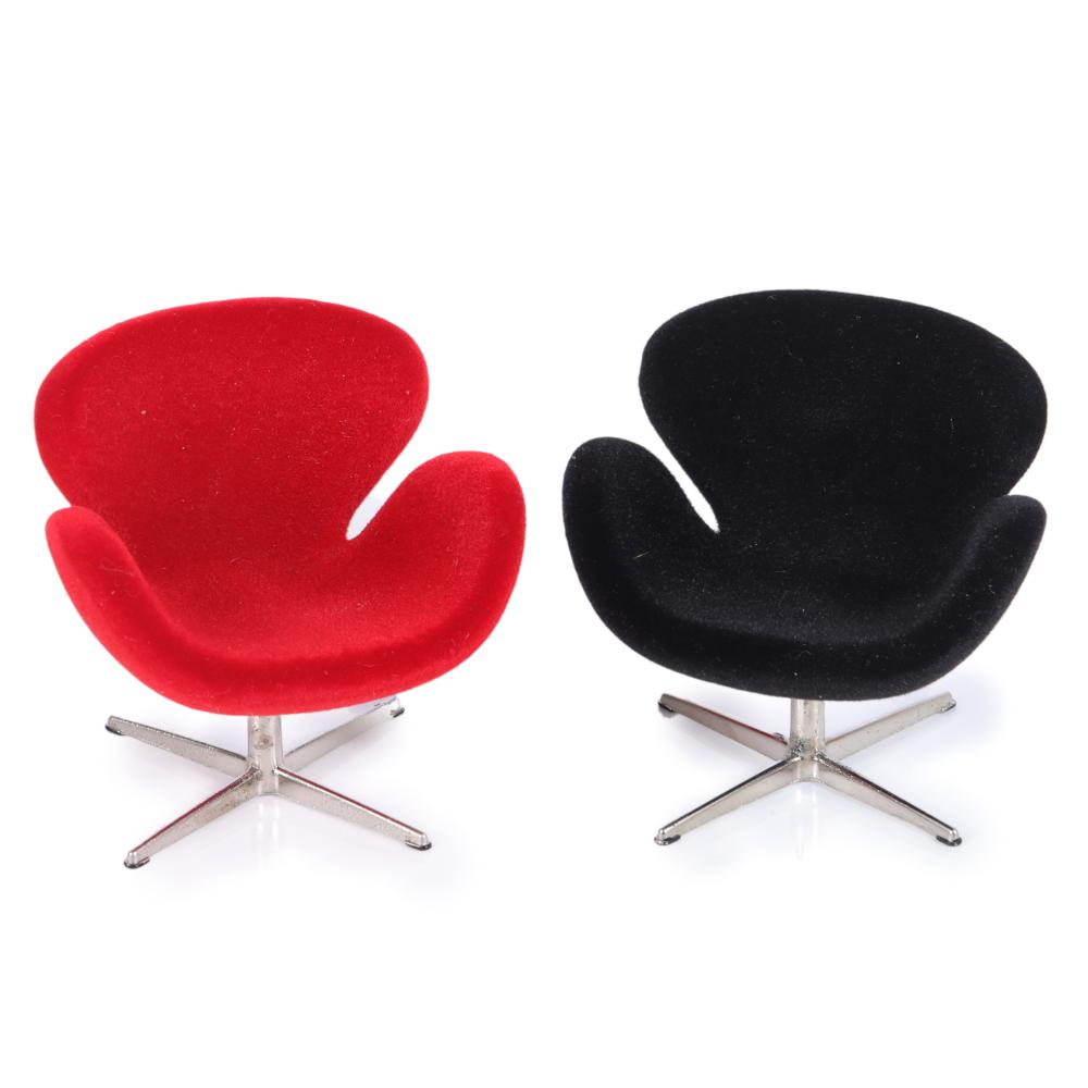 TWO MINIATURE MINIMII ARNE JACOBSEN